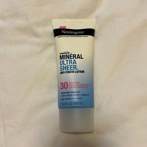 New Neutrogena Mineral Ultra Sheer Dry-Touch Lotion Sunscreen SPF 30